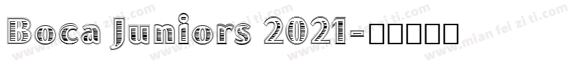 Boca Juniors 2021字体转换